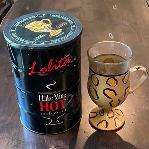 Lolita Leopard Print Mug - Gold and Black